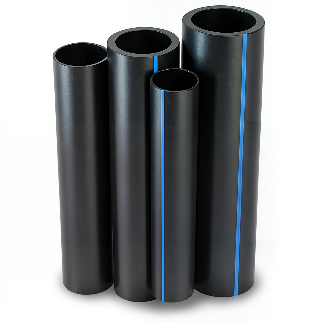 مواسير HDPE PE 80 ضغط 6 بار قطر خارجي 630 مم سمك 28.7 مم لون اسود | نيبروبلاست