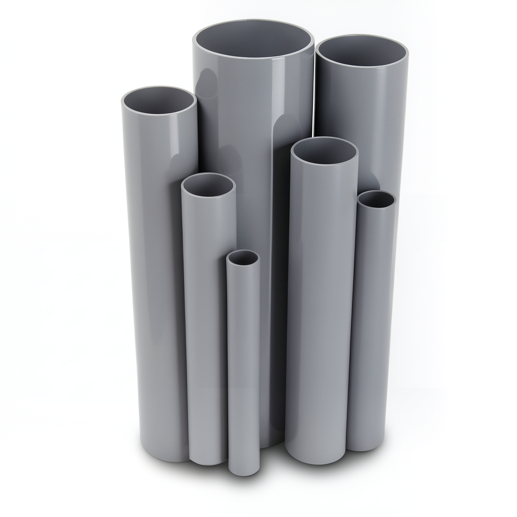 UPVC Pipes Size 1 Inch Thickness 1.52 mm Gray Color