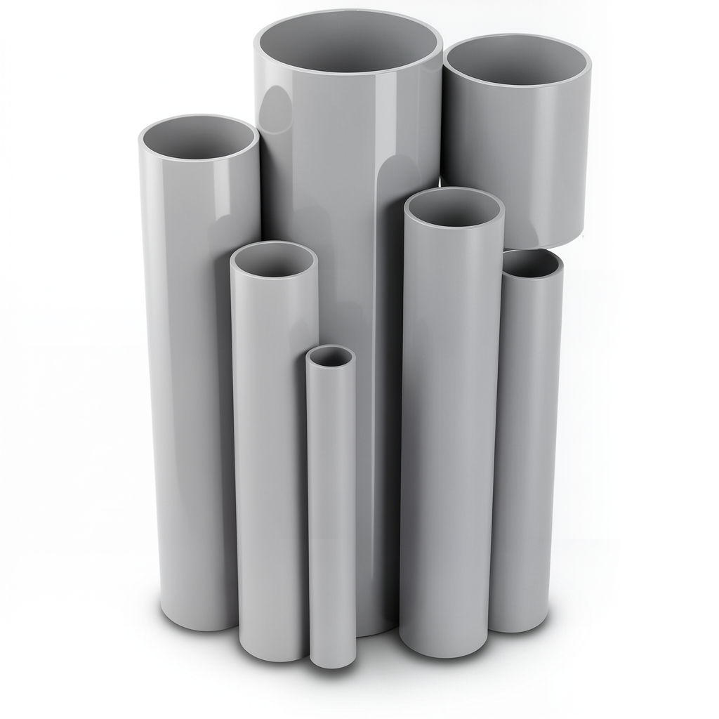 UPVC Pipes Size 2 Inch Thickness 2.54 mm Gray Color