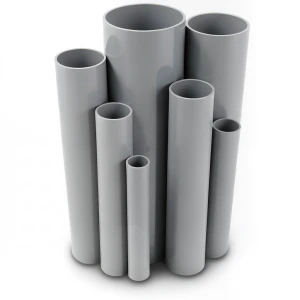 مواسير UPVC مقاس ½ 2 إنش سمك 2.79 مم لون رمادي