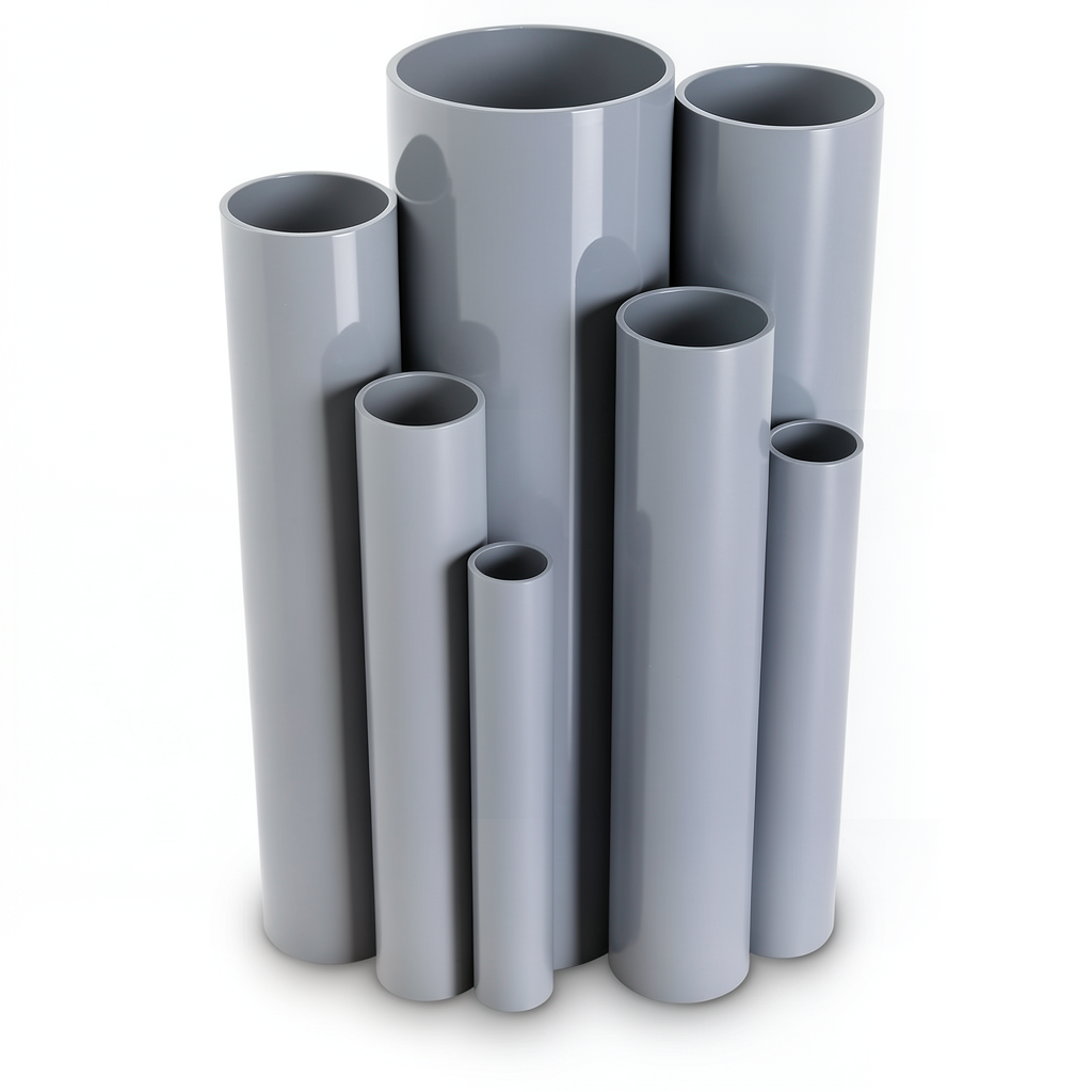 UPVC Pipes Schedule 40 Size 1 ¼ inch Thickness 3.56 mm Gray