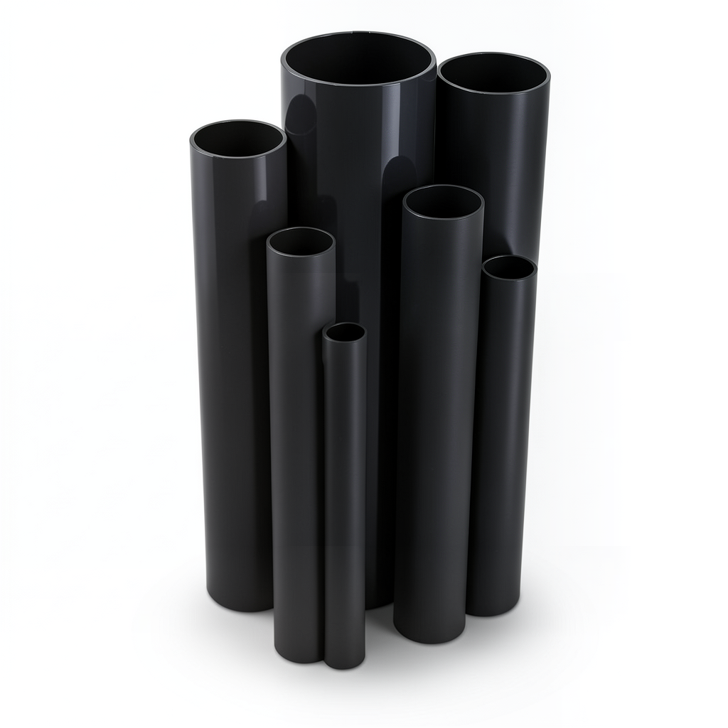 UPVC Pipes Nominal Pressure 2.5 Bar Outside Diameter 125 mm Thickness 1.8 mm Black