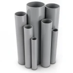 UPVC Pipes 4 Inch Thickness 3.81 mm Gray Color