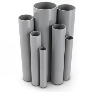 UPVC Pipes 4 Inch Thickness 3.81 mm Gray Color