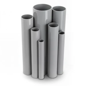 مواسير UPVC جدول 40 مقاس ½ إنش سمك 2.77 مم لون رمادي