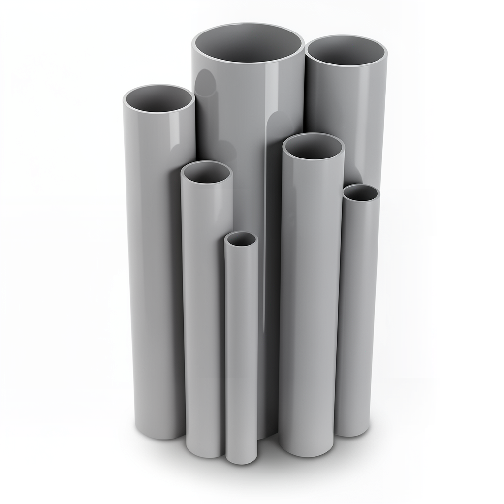 UPVC Pipes Schedule 40 Size ½ inch Thickness 2.77 mm Gray Color
