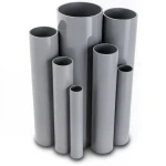 مواسير UPVC جدول 40 مقاس ½ 2 إنش سمك 5.16 مم لون رمادي