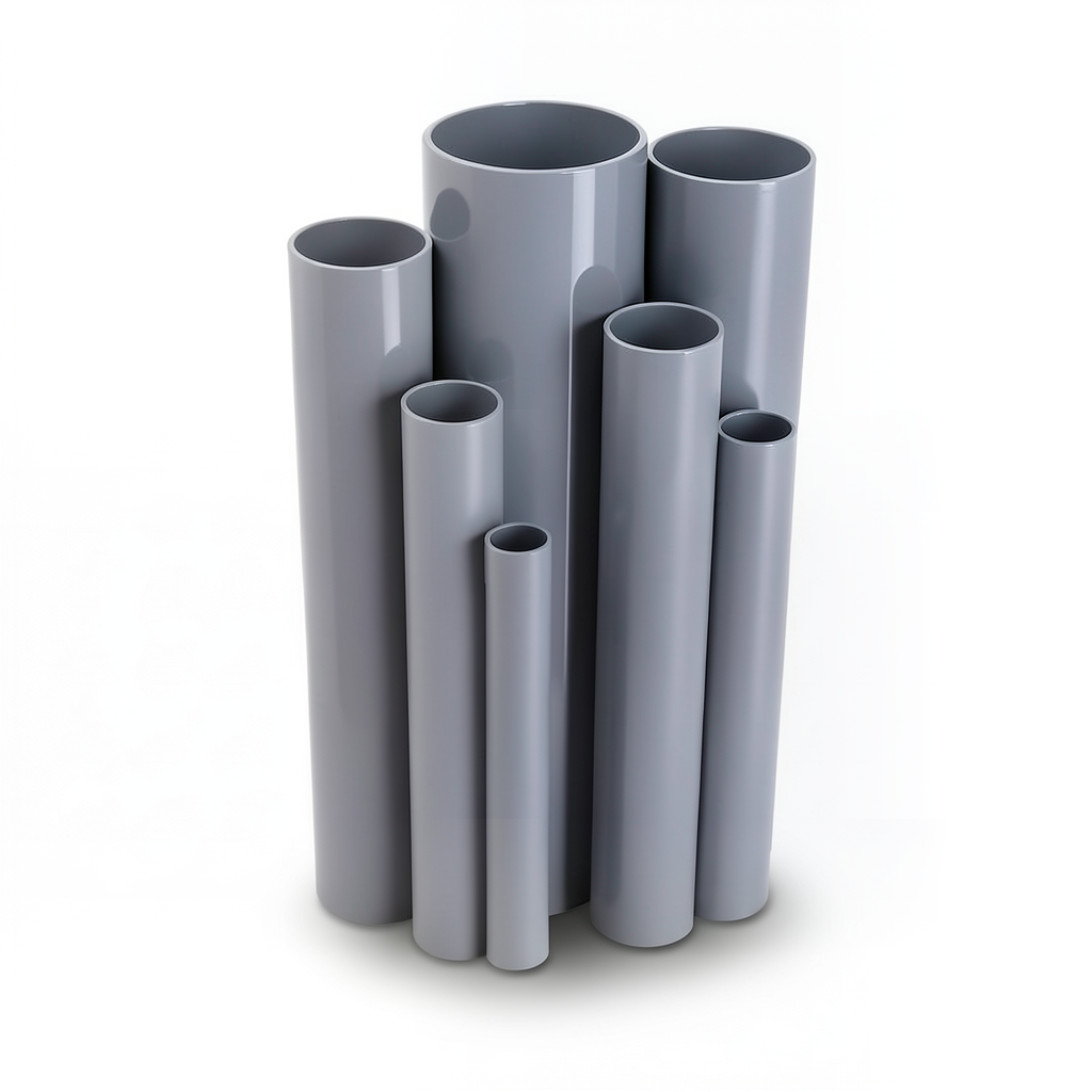 UPVC Pipes Schedule 40 Size 1 ½ inch Thickness 3.68 mm Gray