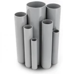 مواسير UPVC جدول 40 مقاس 6 إنش سمك 7.11 مم لون رمادي