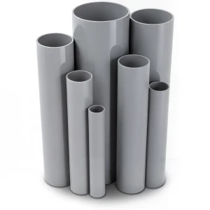 مواسير UPVC جدول 40 مقاس 4 إنش سمك 6.02 مم لون رمادي