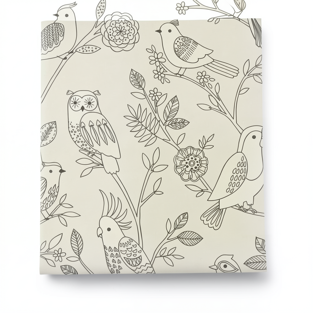 German Wallpaper Youth and Children 10m x 0.53m Pale Beige, Model 292909