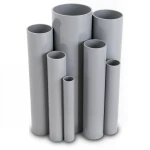 UPVC Pipes Schedule 40 Size 5 Inch Thickness 6.22 mm Gray