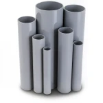 UPVC Pipes Schedule 40 Size 6 Inch Thickness 7.11 mm Gray
