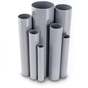 مواسير UPVC جدول 80 مقاس ¾ إنش سمك 3.91 مم لون رمادي