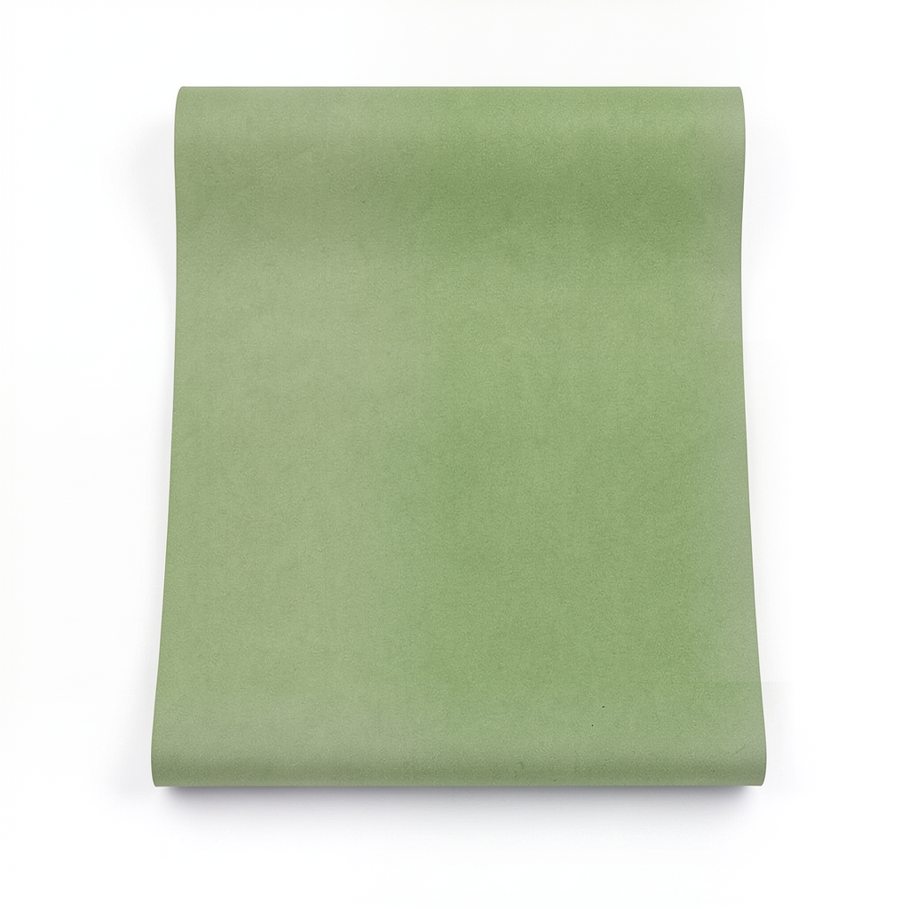 German Plain Wallpaper 10m x 0.53m Green, Model 479461