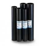 مواسير HDPE PE 80 ضغط 6 بار قطر خارجي 160 مم سمك 7.3 مم لون اسود | نيبروبلاست