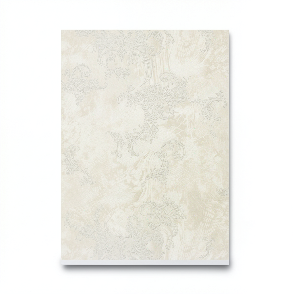 Italian Wallpaper Pattern Design Size 10mx0.70m Pale Beige Color