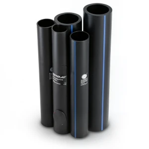 HDPE Pipes PE 80 Pressure 6 Bar Outside Diameter 225 mm Thickness 10.3 mm Black | NEPROPLAST