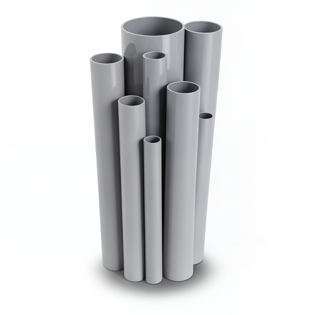UPVC Pipes Size 1 Inch Thickness 1.52 mm Gray Color