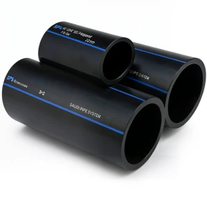 SPS HDPE Pipes PE 100 Pressure 16 Bar Outside Diameter 32 mm Thickness 3 mm Black | Saudi Pipes Systems (SPS)