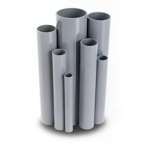 مواسير UPVC مقاس ½ 1 إنش سمك 2.03 مم لون رمادي