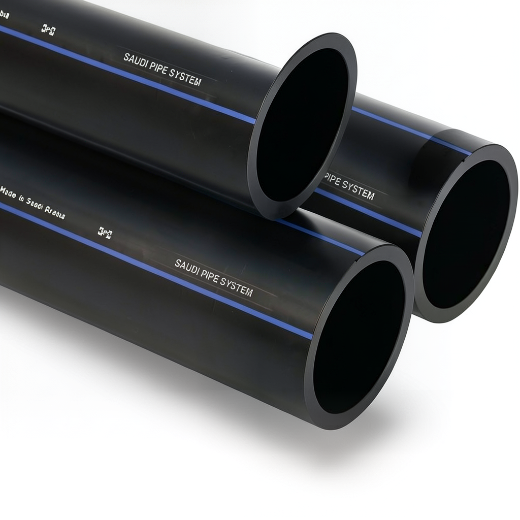 SPS HDPE Pipes PE 100 Pressure 10 Bar OD 40 mm Thickness 2.4 mm Black | Saudi Pipes Systems (SPS)