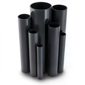 مواسير UPVC ضغط 16 بار قطر خارجي 90 مم سمك 6.7 مم لون اسود