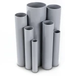 مواسير UPVC مقاس 2 إنش سمك 2.54 مم لون رمادي
