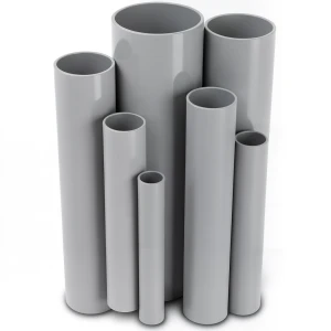 مواسير UPVC مقاس ½ 2 إنش سمك 2.79 مم لون رمادي