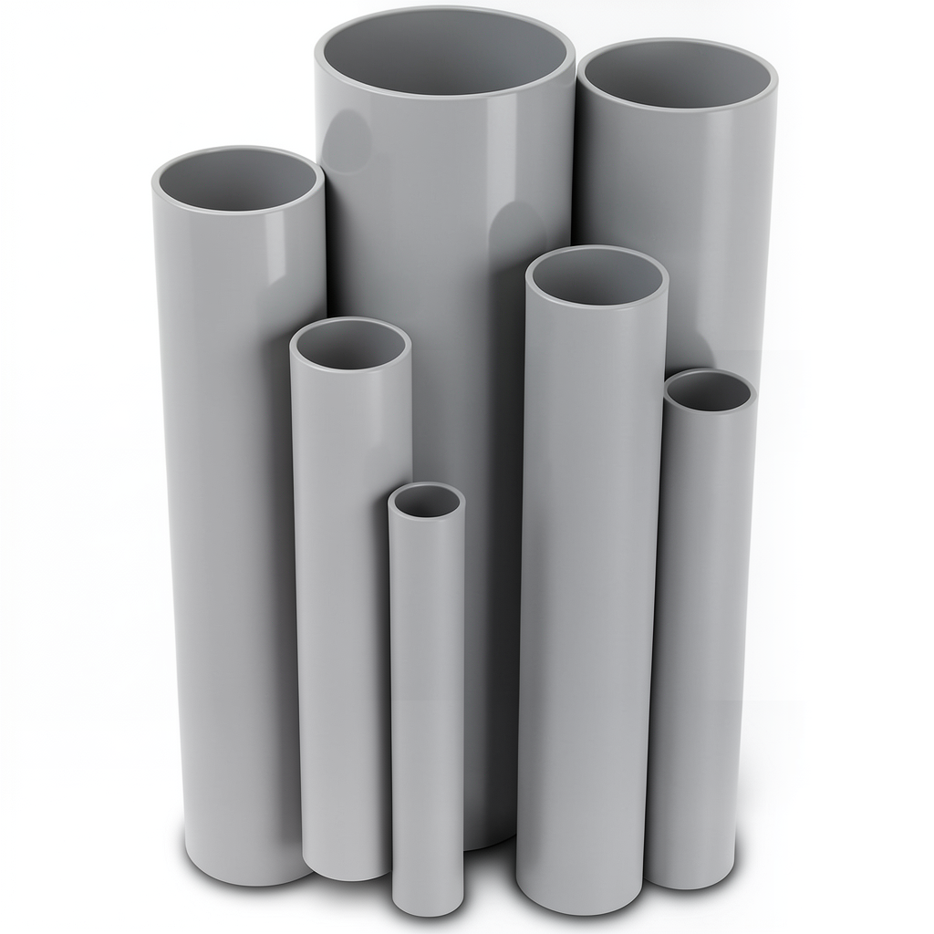 UPVC Pipes Size 2 ½ Inch Thickness 2.79 mm Gray Color