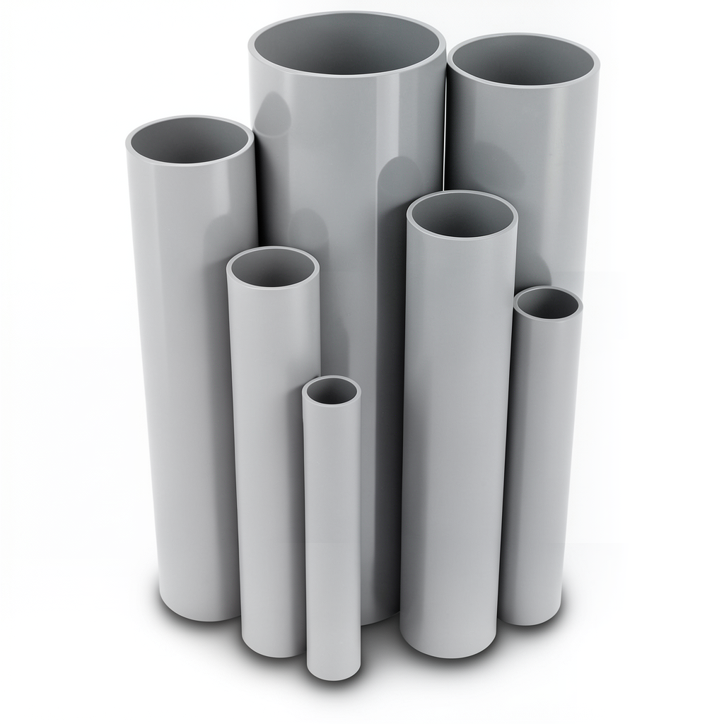 UPVC Pipes Size 3 Inch Thickness 3.18 mm Gray Color