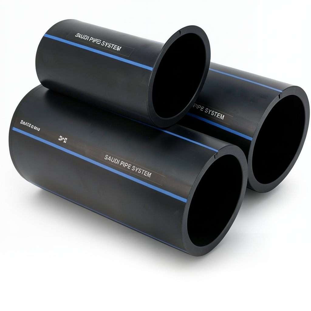 SPS HDPE Pipe PE 100 Pressure 16 Bar Outside Diameter 40 mm Thickness 3.7 mm Black | Saudi Pipes Systems (SPS)