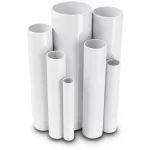 مواسير UPVC ضغط 2.5 بار قطر خارجي 125 مم سمك 1.8 مم لون أبيض