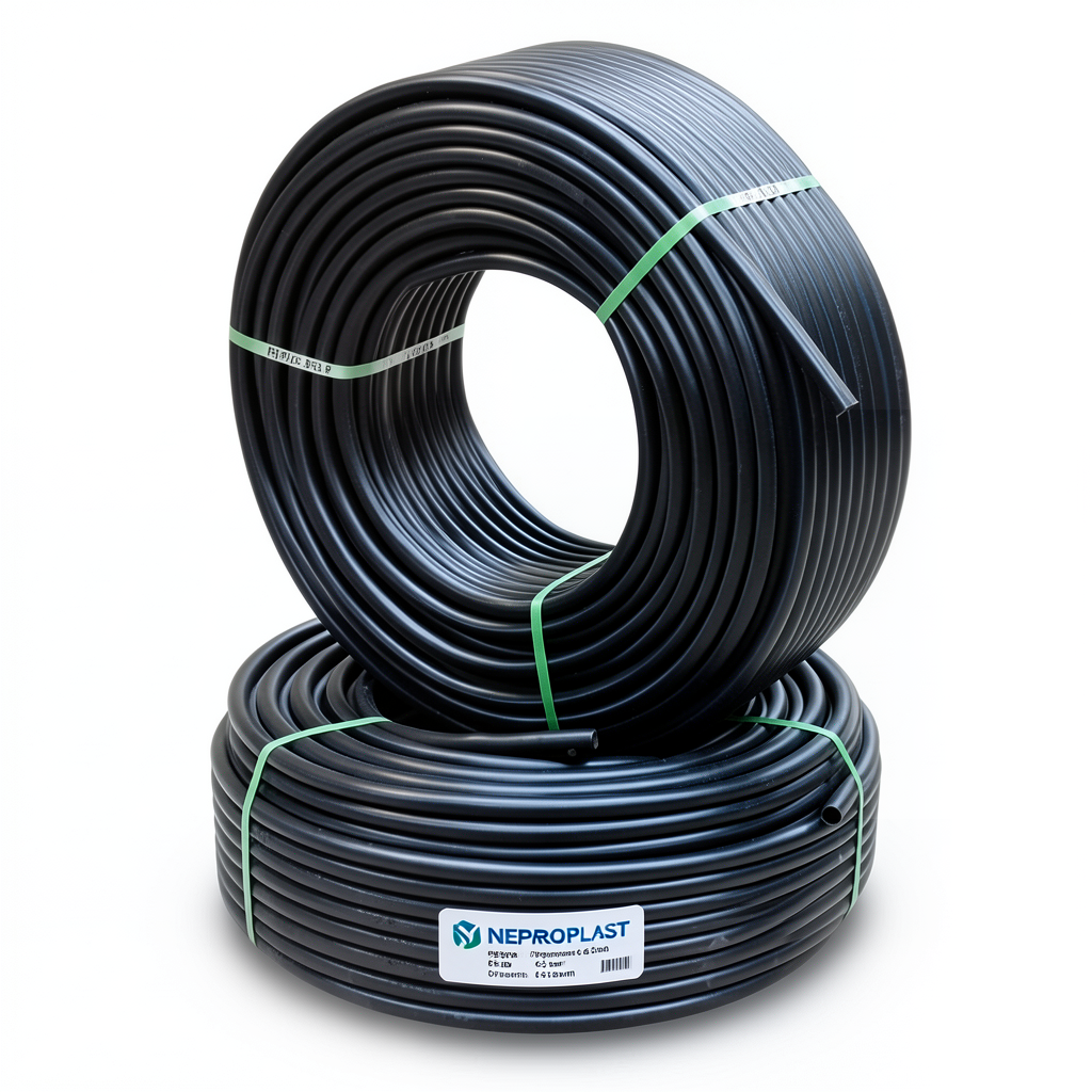 HDPE Pipes PE 80 Pressure 6 Bar Outside Diameter 63 mm Thickness 2.9 mm Black | NEPROPLAST