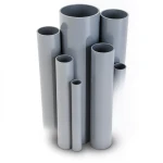 مواسير UPVC جدول 40 مقاس ½ إنش سمك 2.77 مم لون رمادي