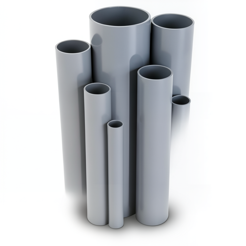 UPVC Pipes Schedule 40 Size ½ inch Thickness 2.77 mm Gray Color