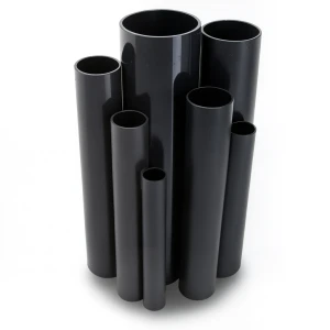 مواسير UPVC ضغط اسمي 2.5 بار قطر خارجي 125 مم سمك 1.8 مم لون اسود