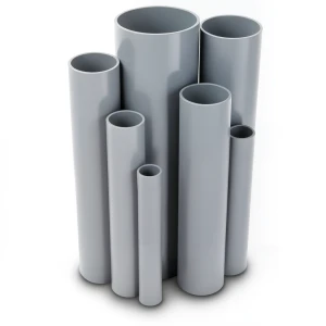 مواسير UPVC جدول 40 مقاس ¾ إنش سمك 2.87 مم لون رمادي