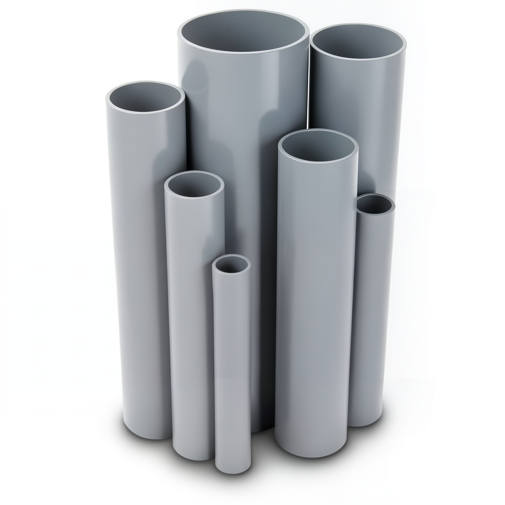 UPVC Pipes Schedule 40 Size ¾ Inch Thickness 2.87 mm Gray