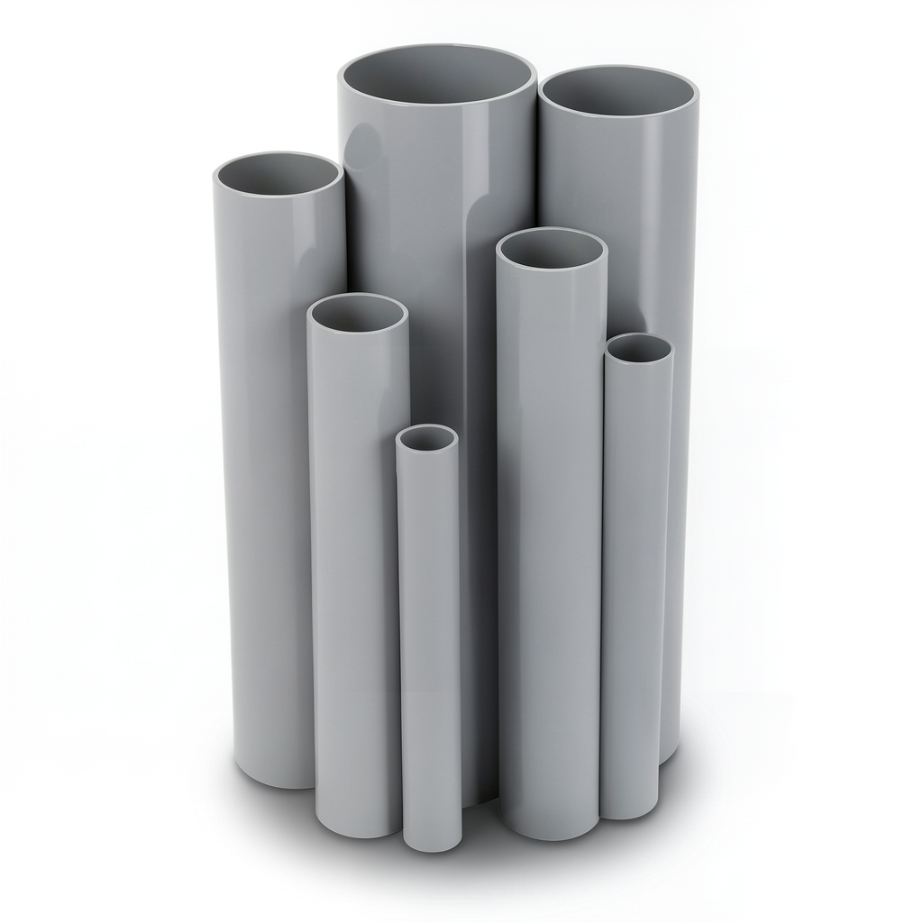 UPVC Pipes Schedule 40 Size 2 ½ inch Thickness 5.16 mm Gray