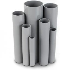 مواسير UPVC جدول 40 مقاس 4 إنش سمك 6.02 مم لون رمادي