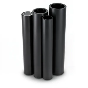 HDPE Pipes PE 80 Pressure 6 Bar Outside Diameter 140 mm Thickness 6.4 mm Black