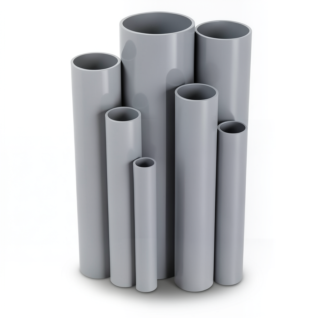 UPVC Pipes Schedule 80 Size ¾ inch Thickness 3.91 mm Gray