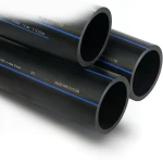SPS HDPE Pipes PE 100 Pressure 16 Bar Outside Diameter 50 mm Thickness 4.6 mm Black | Saudi Pipes Systems (SPS)