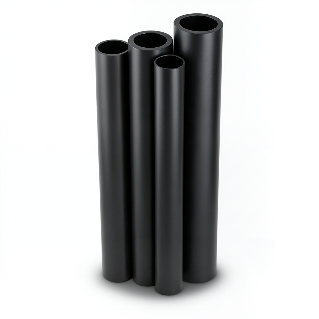 Al-Rajhi HDPE Pipes PE 80 Pressure 6 Bar Outside Diameter 180 mm Thickness 8.2 mm Black