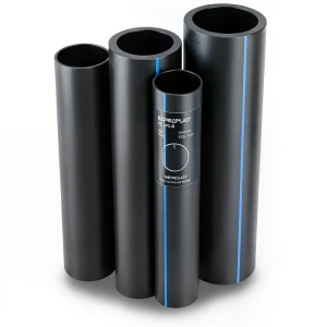 مواسير HDPE PE 80 ضغط 6 بار قطر خارجي 180 مم سمك 8.2 مم لون اسود | نيبروبلاست