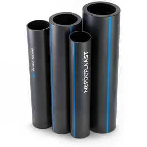 مواسير HDPE PE 80 ضغط 6 بار قطر خارجي 225 مم سمك 10.3 مم لون اسود | نيبروبلاست