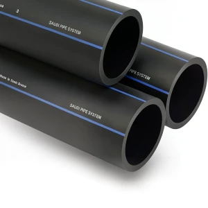 أنابيب HDPE السعودى PE 100 ضغط 16 بار قطر خارجي 32 مم سمك 3 مم لون أسود | مصنع أنظمة الانابيب السعودي (SPS)