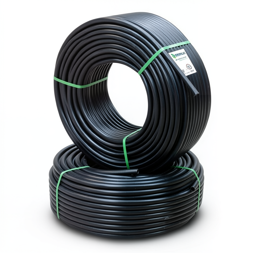 أنابيب HDPE PE 80 ضغط 6 بار قطر 50 مم سمك 2.3 مم لون أسود | نيبروبلاست