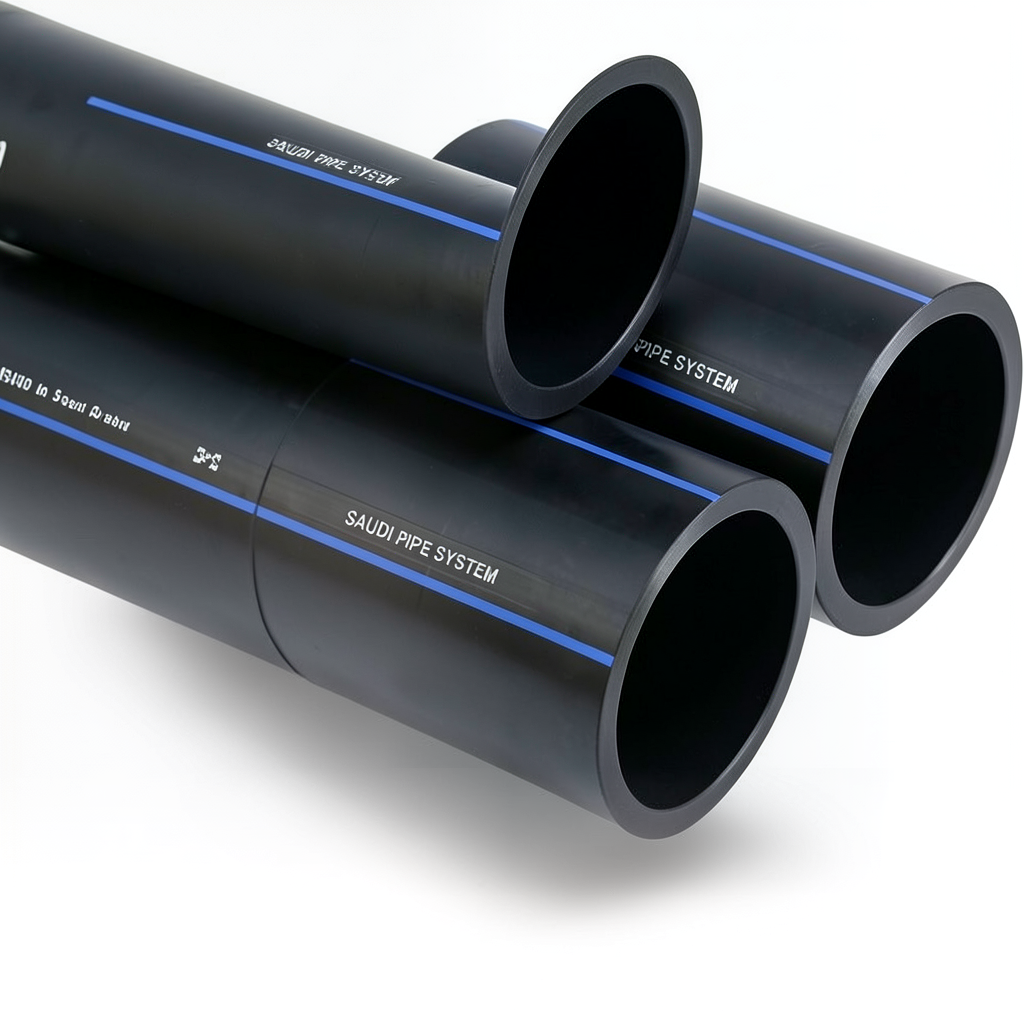 SPS HDPE Pipe PE 100 Pressure 16 Bar Outside Diameter 40 mm Thickness 3.7 mm Black | Saudi Pipes Systems (SPS)
